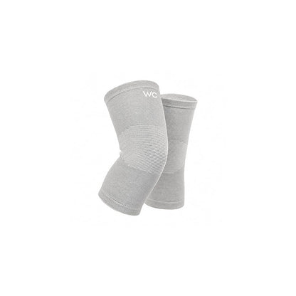 Sandberg Knee Cap for Men & Women | Bamboo Knee Compression Support Sleeve | Soft Padded Stretch Fabric Knees Support for Walking, Training, Sports & General Activities | Grey | 1 Pair