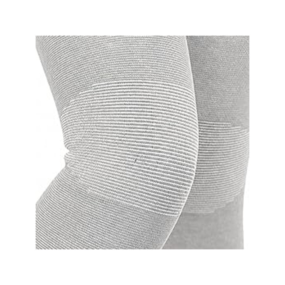 Sandberg Knee Cap for Men & Women | Bamboo Knee Compression Support Sleeve | Soft Padded Stretch Fabric Knees Support for Walking, Training, Sports & General Activities | Grey | 1 Pair