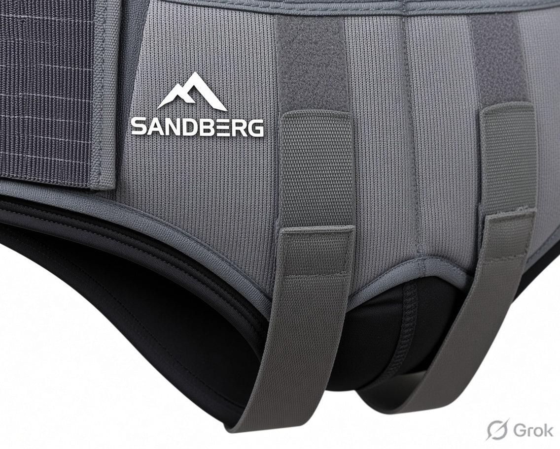 Sandberg Hernia Belt for Men - Groin Hernia Support for Men 2 Removable Compression Pads & Adjustable Groin Straps Double inguinal Hernia Support for Men